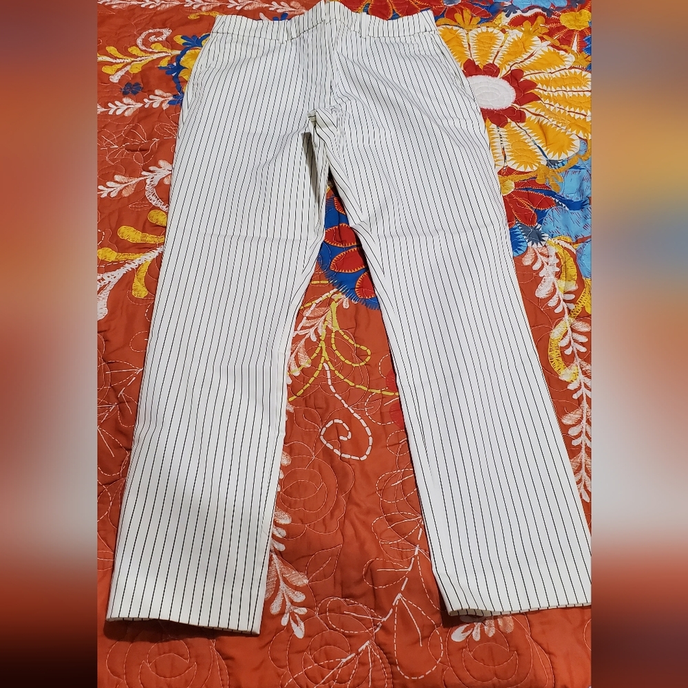 H&M pinstripe dress pants women’s size 10 straight leg